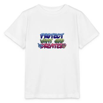 Protégez les récifs coralliens de la création de - T-shirt bio MINI CREATOR Stanley/Stella Enfant - blanc - Devant - Maike (125cm)