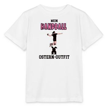 Handball Spielerin Handballerin Oster Geschenk - Stanley/Stella Kinder T-Shirt MINI CREATOR  - Weiß - Vorne - Maike (125cm)