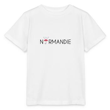 Normandie Regenschirm - Stanley/Stella Kinder T-Shirt MINI CREATOR  - Weiß - Vorne - Maike (125cm)
