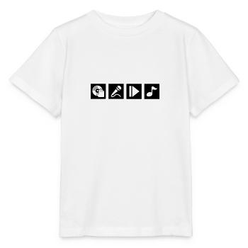 DJ, Singen, Play, Musik - Stanley/Stella Kinder T-Shirt MINI CREATOR  - Weiß - Vorne - Maike (125cm)