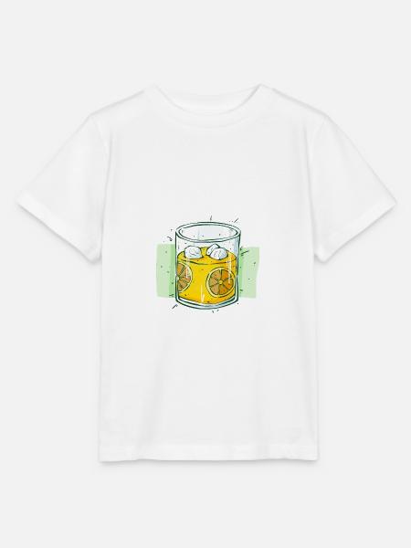 Orangensaft - Stanley/Stella Kinder T-Shirt MINI CREATOR  - Weiß