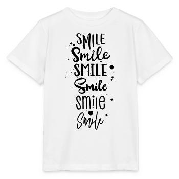 Smile in verschiedenen Styles - Stanley/Stella Kinder T-Shirt MINI CREATOR  - Weiß - Vorne - Maike (125cm)