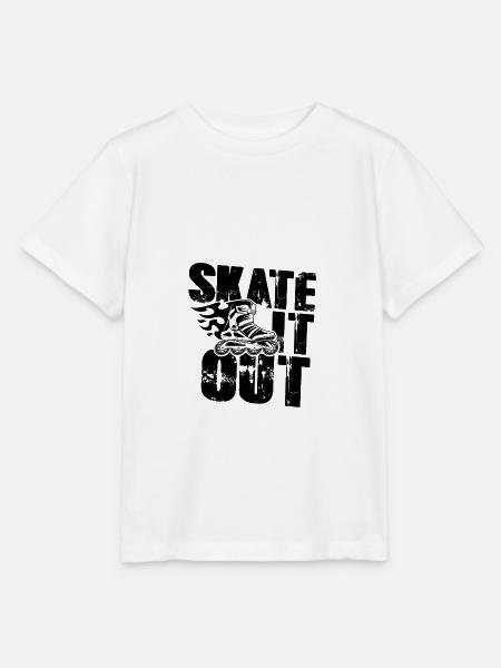 skate inline - Stanley/Stella Kinder T-Shirt MINI CREATOR  - Weiß