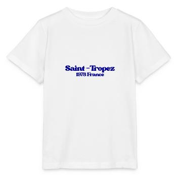Saint Tropez - France - Côte d ́Azur 1978 - Stanley/Stella MINI CREATOR Kids’ T-Shirt - white - Front - Maike (125cm)