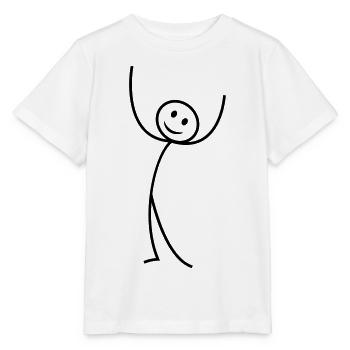 Strichmännchen - Stanley/Stella Kinder T-Shirt MINI CREATOR  - Weiß - Vorne - Maike (125cm)