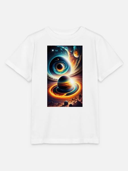 Astralplanetarer Wirbel - Stanley/Stella Kinder T-Shirt MINI CREATOR - Weiß