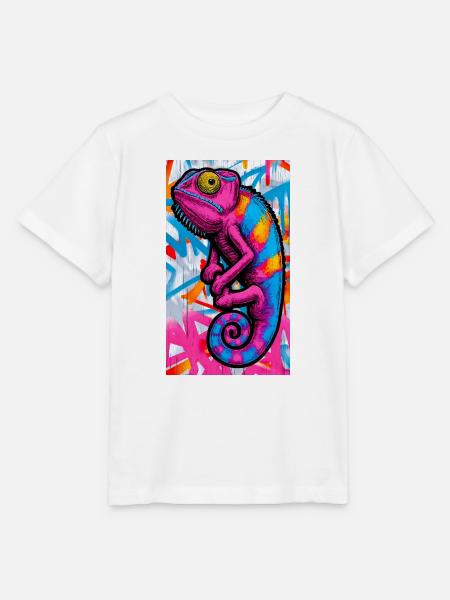 Chamäleon - Stanley/Stella Kinder T-Shirt MINI CREATOR  - Weiß