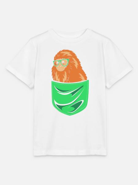 Tamarin Affe - Stanley/Stella Kinder T-Shirt MINI CREATOR - Weiß