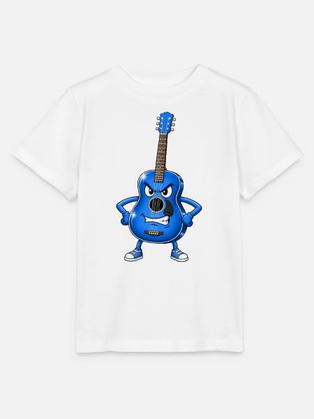 Gitarre böser Blick - Stanley/Stella Kinder T-Shirt MINI CREATOR - Weiß