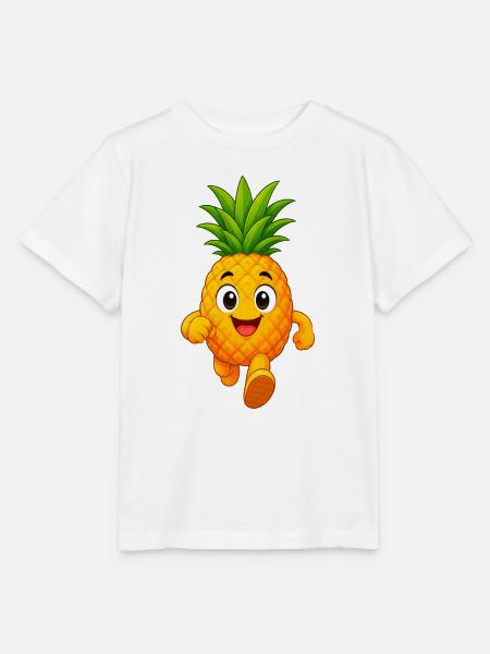 Ananas - Stanley/Stella Kinder T-Shirt MINI CREATOR  - Weiß