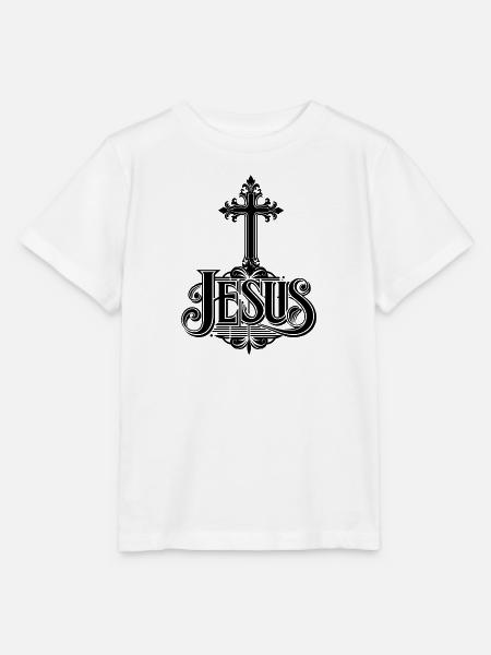 Jesus Kreuz - Stanley/Stella Kinder T-Shirt MINI CREATOR - Weiß