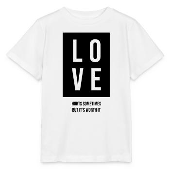 Love hurts gift - Stanley/Stella MINI CREATOR Kids’ T-Shirt - white - Front - Maike (125cm)
