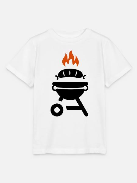 Grill mit Wurst - Stanley/Stella Kinder T-Shirt MINI CREATOR - Weiß