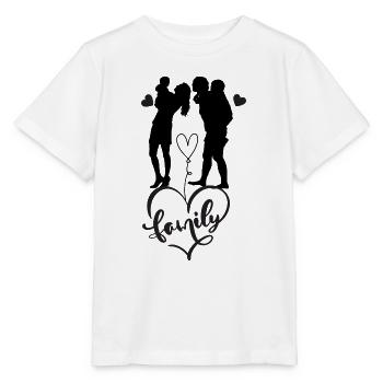 I love my family - Stanley/Stella MINI CREATOR Kids’ T-Shirt - white - Front - Maike (125cm)
