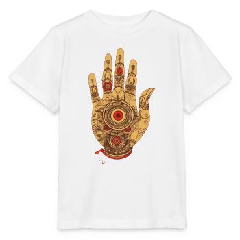 hand of fatima 3 small - Stanley/Stella Kinder T-Shirt MINI CREATOR  - Weiß - Vorne - Maike (125cm)