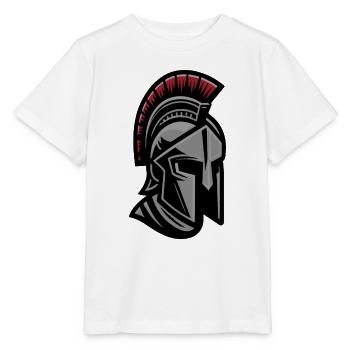 Leonidas Spartan Krieger Helm - Stanley/Stella Kinder T-Shirt MINI CREATOR  - Weiß - Vorne - Maike (125cm)