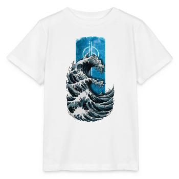 Ocean's Fury: Big Sea Wave Design - Stanley/Stella MINI CREATOR Kids’ T-Shirt - white - Front - Maike (125cm)