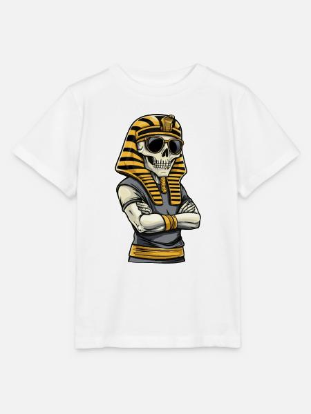 Pharao Skull - Stanley/Stella Kinder T-Shirt MINI CREATOR - Weiß