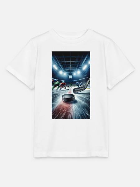 Eishockey. Stick und Puck. - Stanley/Stella Kinder T-Shirt MINI CREATOR - Weiß