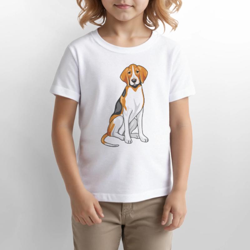 Sitzender Foxhound Stanley/Stella Kinder T-Shirt MINI CREATOR 