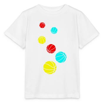 Basketball symbol - Stanley/Stella MINI CREATOR Kids’ T-Shirt - white - Front - Maike (125cm)