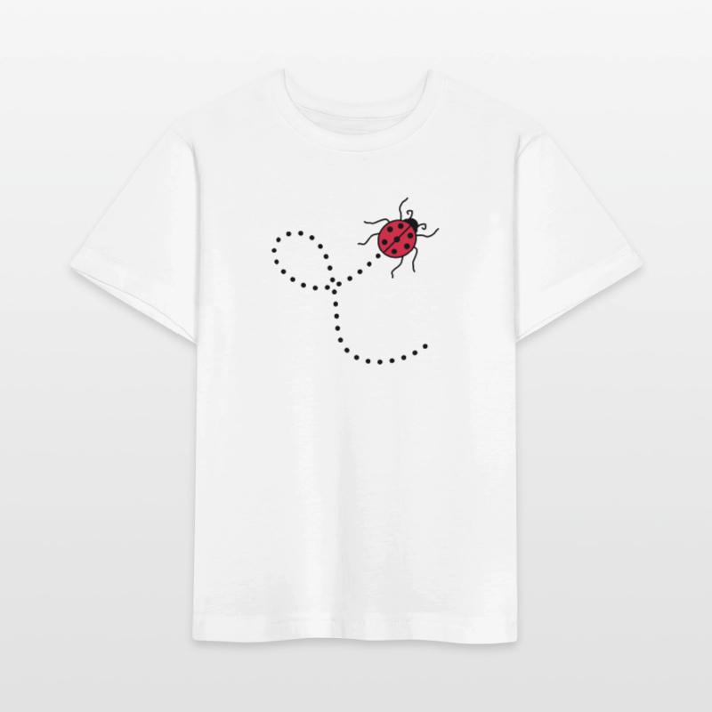 line dashed path path ladybug small sues Stanley/Stella MINI CREATOR Kids’ T-Shirt