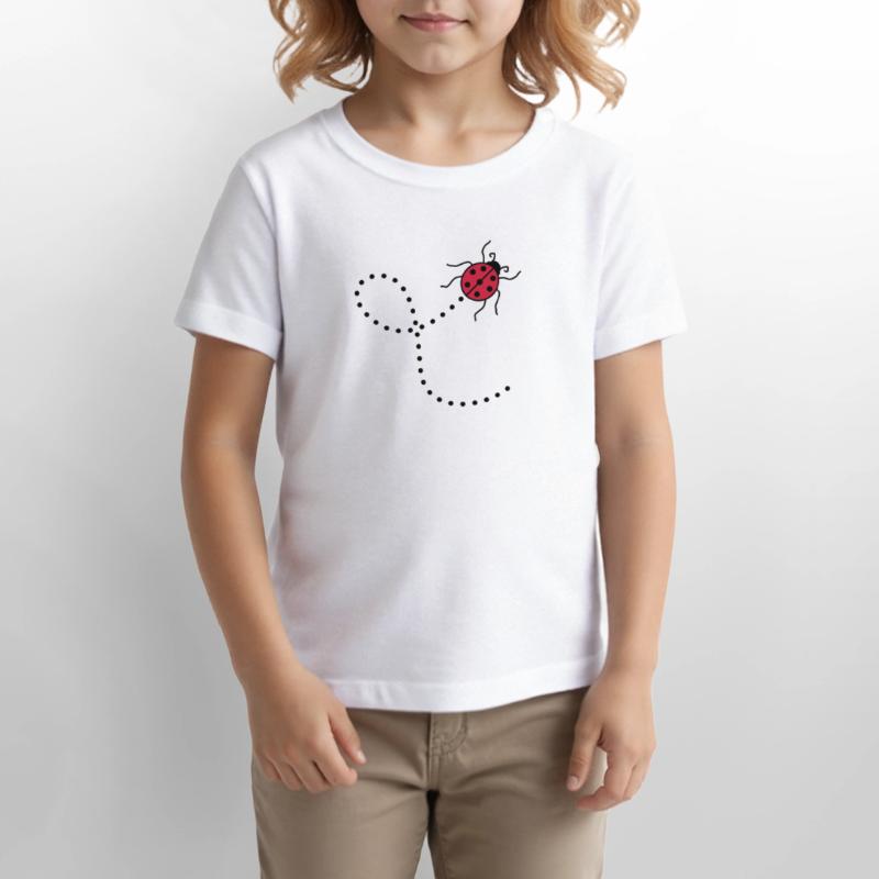 line dashed path path ladybug small sues Stanley/Stella MINI CREATOR Kids’ T-Shirt