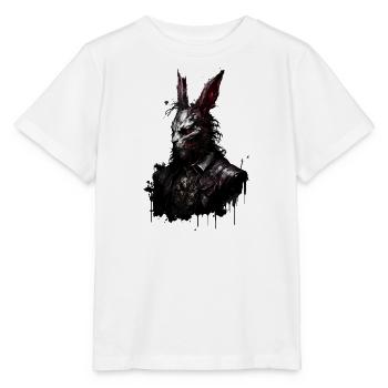 Untoter Osterhase mit Anzug - Stanley/Stella Kinder T-Shirt MINI CREATOR  - Weiß - Vorne - Maike (125cm)