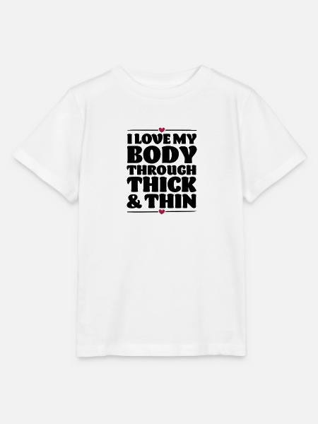 Liebe deinen Körper - Stanley/Stella Kinder T-Shirt MINI CREATOR - Weiß
