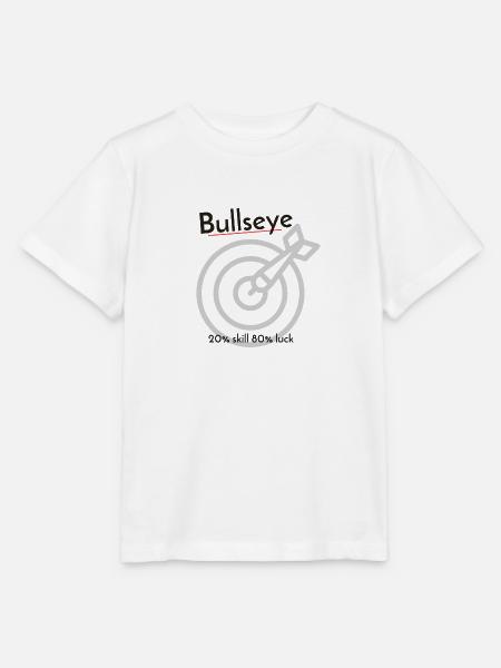 Bullseye Dart 80% Glück - Stanley/Stella Kinder T-Shirt MINI CREATOR  - Weiß