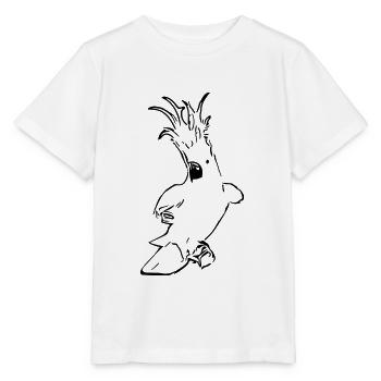 Niedlicher Kakadu - Stanley/Stella Kinder T-Shirt MINI CREATOR  - Weiß - Vorne - Maike (125cm)
