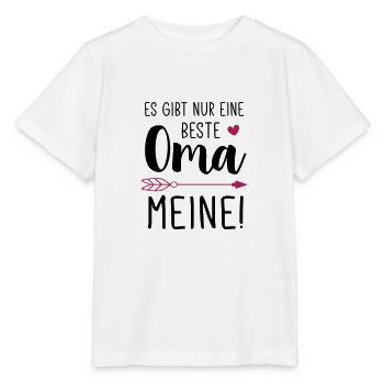 Es gibt nur eine Beste Oma - Meine! / Beste Oma - Stanley/Stella Kinder T-Shirt MINI CREATOR  - Weiß - Vorne - Maike (125cm)