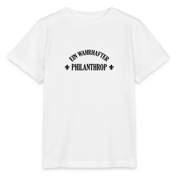 Philanthrop Philanthropin Menschenfreund Moral - Stanley/Stella Kinder T-Shirt MINI CREATOR  - Weiß - Vorne - Maike (125cm)