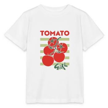 Tomate Fille Tomates d’été Italie du Sud - T-shirt bio MINI CREATOR Stanley/Stella Enfant - blanc - Devant - Maike (125cm)