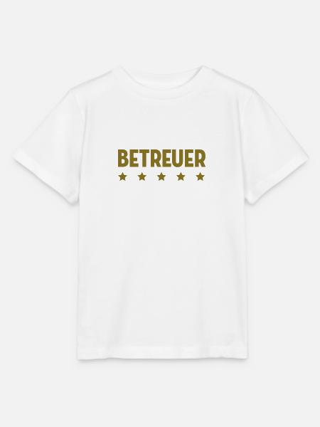 Betreuer Betreuerin Gruppenleiter Kind Gastgeber - Stanley/Stella Kinder T-Shirt MINI CREATOR  - Weiß