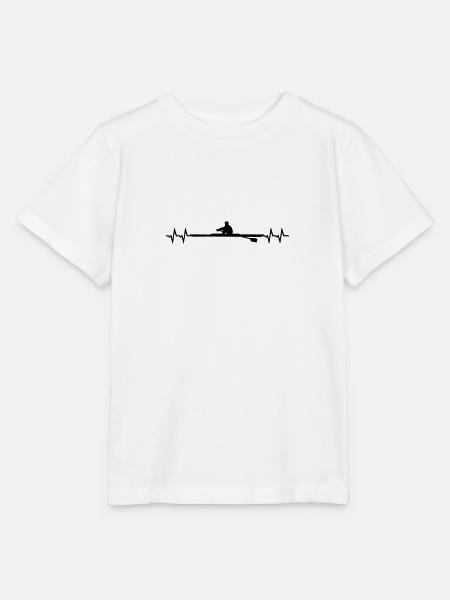 Rudern Herzschlag, Einer Rudern - Stanley/Stella Kinder T-Shirt MINI CREATOR - Weiß