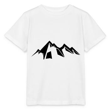 Berge Berg Gebirge Mountain 15 Zeichenfläche 16 - Stanley/Stella Kinder T-Shirt MINI CREATOR  - Weiß - Vorne - Maike (125cm)