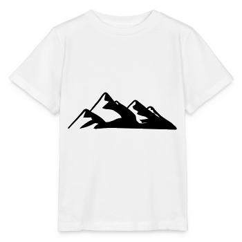 Berge Berg Gebirge Mountain 02 Zeichenfläche 3 - Stanley/Stella Kinder T-Shirt MINI CREATOR  - Weiß - Vorne - Maike (125cm)