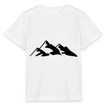 Berge Berg Gebirge 03 - Stanley/Stella Kinder T-Shirt MINI CREATOR  - Weiß - Vorne - Maike (125cm)