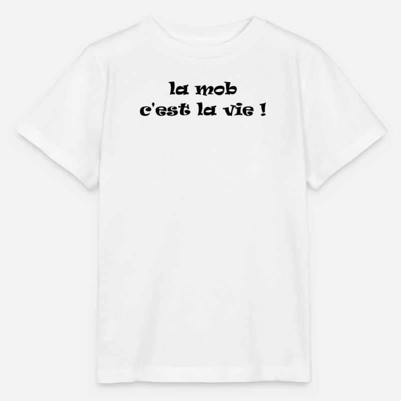 la mob c'est la vie ! - T-shirt bio MINI CREATOR Stanley/Stella Enfant - blanc