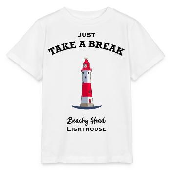 England, East Sussex, Beachy Head Lighthouse Break - Stanley/Stella MINI CREATOR Kids’ T-Shirt - white - Front - Maike (125cm)