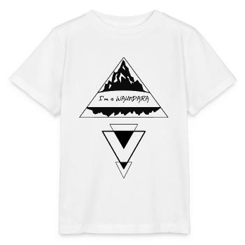 Je suis un Waundara - Je suis un vagabond, dialecte - T-shirt bio MINI CREATOR Stanley/Stella Enfant - blanc - Devant - Maike (125cm)