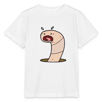 Beweglicher Wurm - Stanley/Stella Kinder T-Shirt MINI CREATOR  - Weiß - Vorne - Maike (125cm)