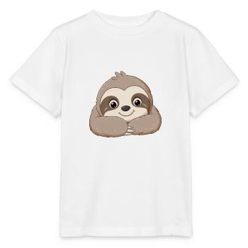 Paresseux détendu - T-shirt bio MINI CREATOR Stanley/Stella Enfant - blanc - Devant - Maike (125cm)