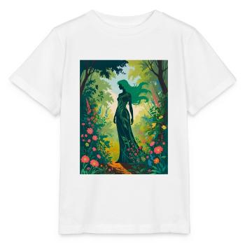 Mère Nature dans la forêt enchantée - T-shirt bio MINI CREATOR Stanley/Stella Enfant - blanc - Devant - Maike (125cm)