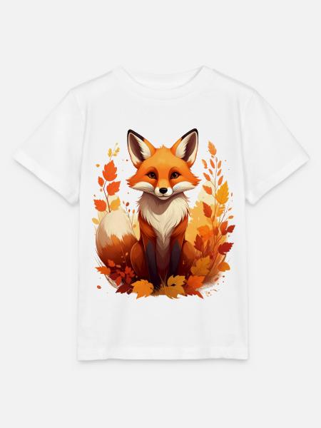 Fuch im Herbst - Stanley/Stella Kinder T-Shirt MINI CREATOR - Weiß