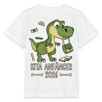 Kita Beginner 2026 Dinosaur - Stanley/Stella MINI CREATOR Kids’ T-Shirt - white - Front - Maike (125cm)