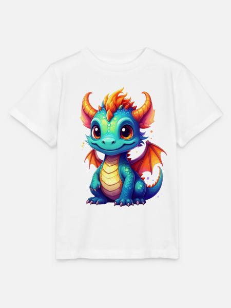 Niedlicher Drachen - Stanley/Stella Kinder T-Shirt MINI CREATOR - Weiß