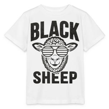 Black Sheep : Déclaration rétro cool - T-shirt bio MINI CREATOR Stanley/Stella Enfant - blanc - Devant - Maike (125cm)