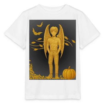 Édition automne de Vampire Demon - T-shirt bio MINI CREATOR Stanley/Stella Enfant - blanc - Devant - Maike (125cm)
